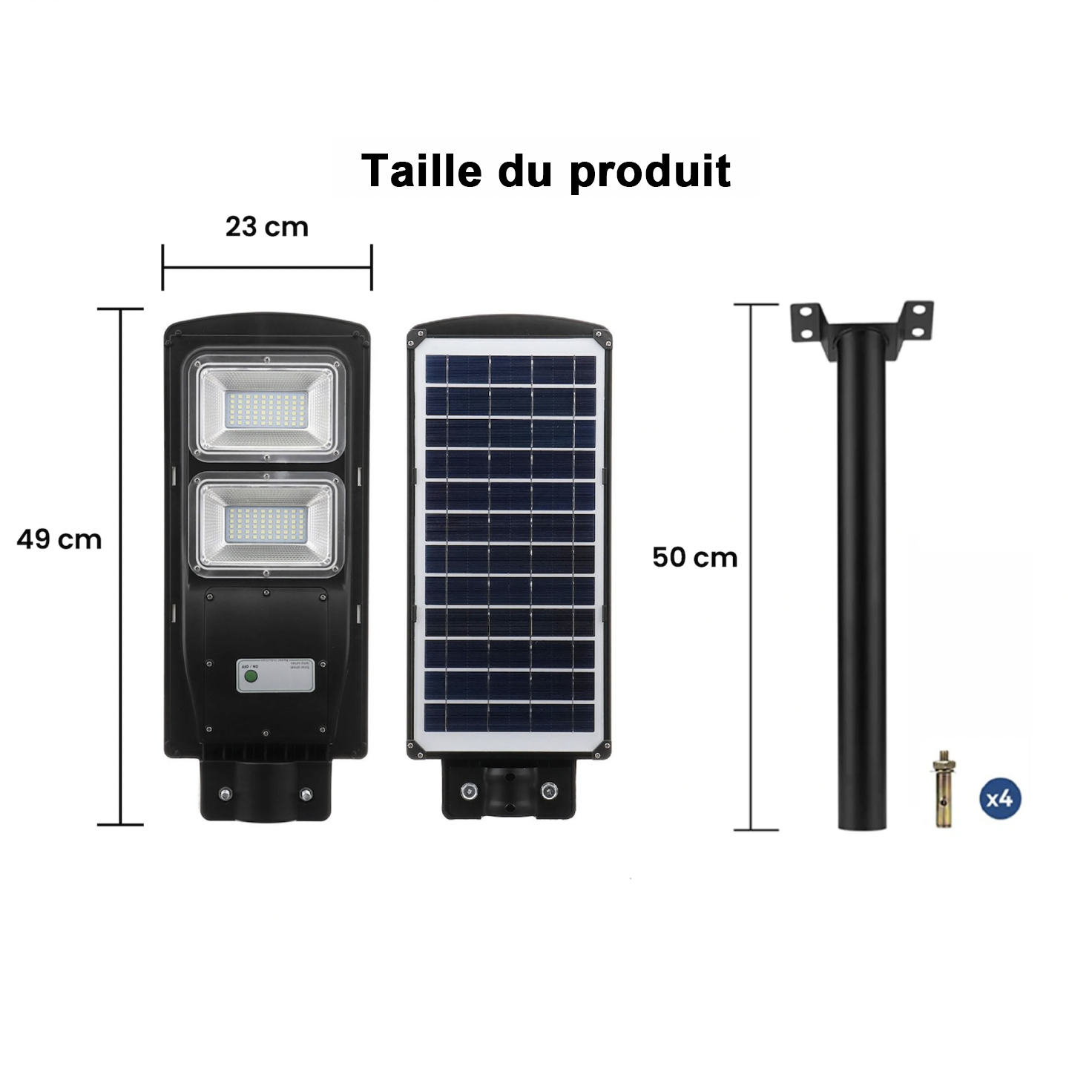 IlluminateSolarMega™ - Le Lampadaire Solaire Ultra-Brillant Ultime De 300W/6000 Lumens