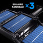 Système d'éclairage solaire à DEL à 3 têtes