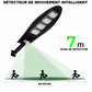 DragonSolar™- Lumière extérieure à alimentation solaire de 600W avec détection de mouvement.