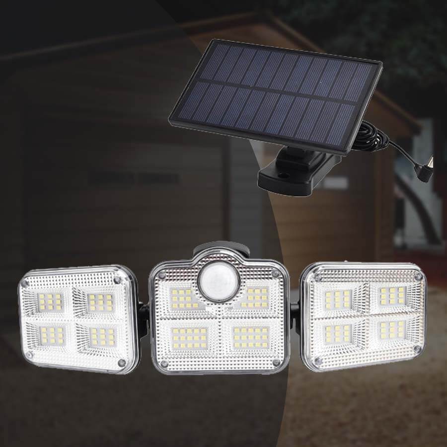 GlowFlex™- La lampe de sécurité solaire ultra-brillante à détecteur de mouvement.